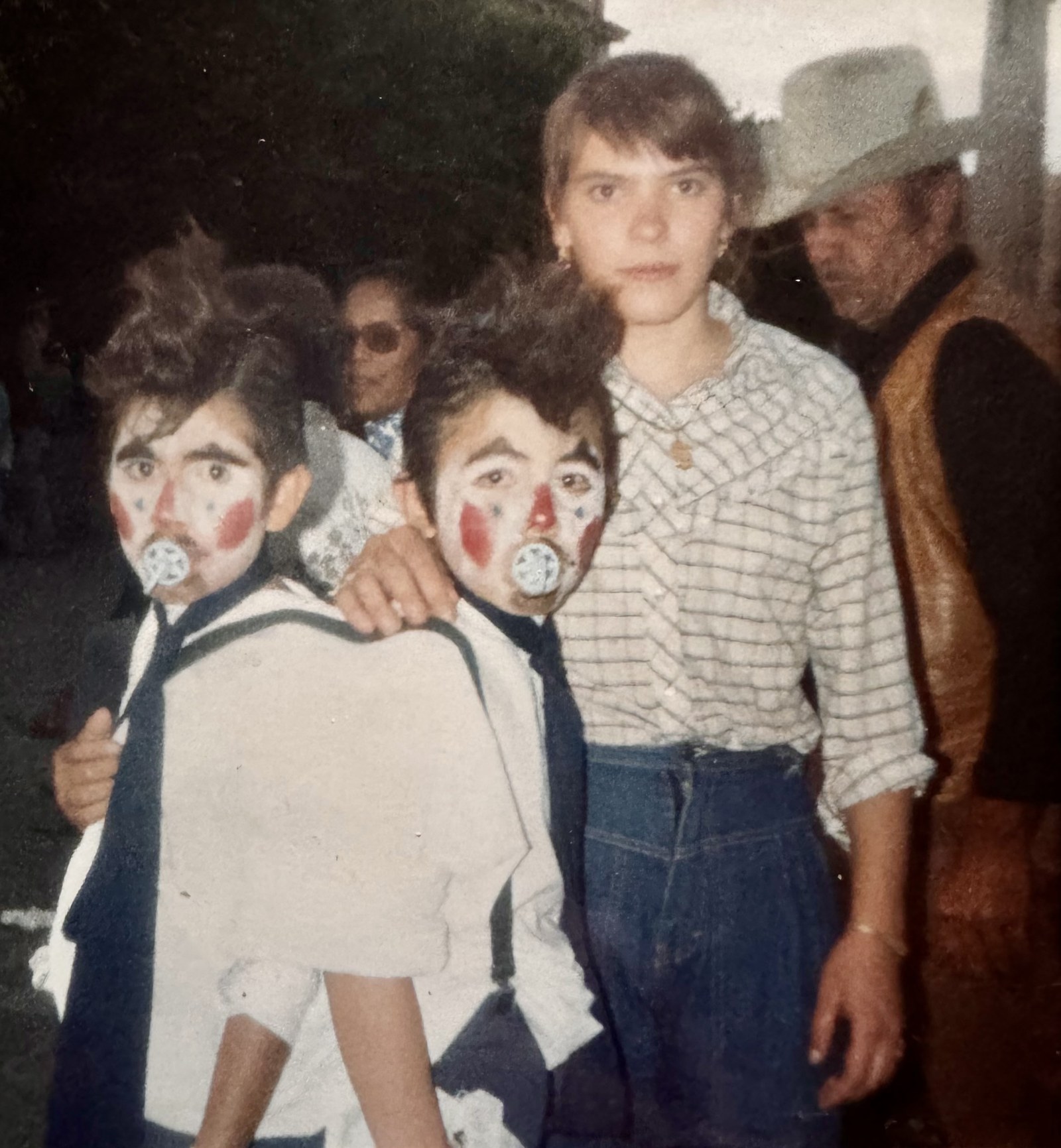 My mother at the town Día del Niño festival